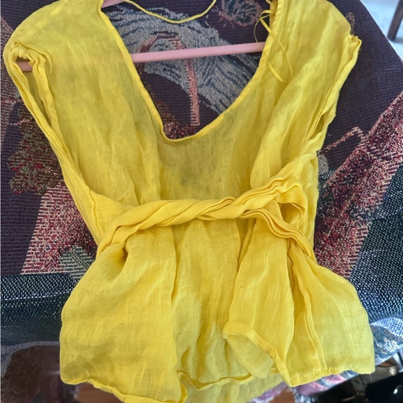 zara top with wrap tie - Picture 2 of 3